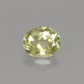 Chrysobéryl vert naturelle coupe ovale, 0,82 ct, VVS