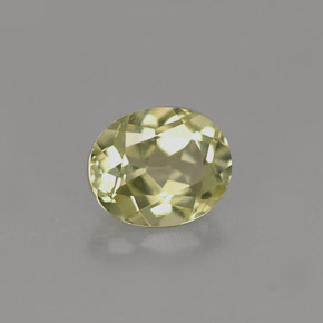 Chrysobéryl vert naturelle coupe ovale, 0,82 ct, VVS