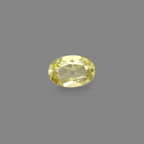 Chrysobéryl jaune naturelle coupe ovale, 0,52 ct, VVS
