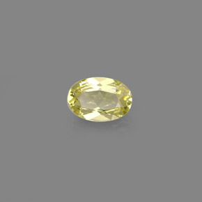 Chrysobéryl jaune naturelle coupe ovale, 0,52 ct, VVS