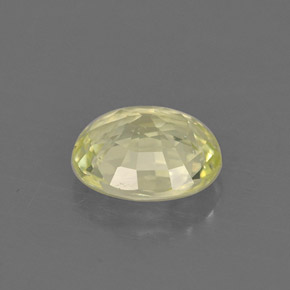 Chrysobéryl vert naturelle coupe ovale, 0,87 ct, VVS-VS