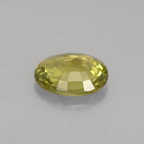 Chrysobéryl vert naturelle coupe ovale, 0,66 ct, VVS-VS