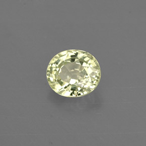 Chrysobéryl vert naturelle coupe ovale, 0,54 ct, VVS