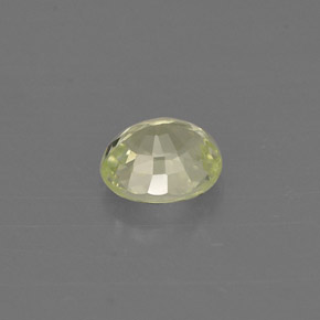Chrysobéryl vert naturelle coupe ovale, 0,54 ct, VVS