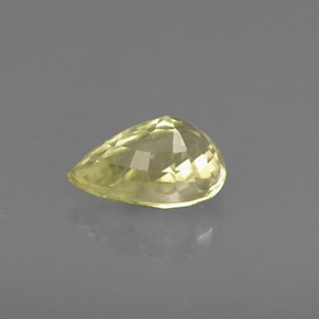 Chrysobéryl jaune naturelle en forme de poire, 0,58 ct, VS-SI