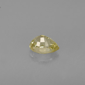 Chrysobéryl jaune naturelle en forme de poire, 0,53 ct, VVS-VS