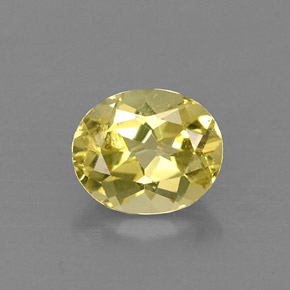 Chrysobéryl jaune naturelle coupe ovale, 0,72 ct, VVS-VS