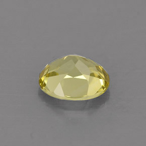 Chrysobéryl jaune naturelle coupe ovale, 0,72 ct, VVS-VS
