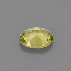 Chrysobéryl vert naturelle coupe ovale, 0,57 ct, VVS