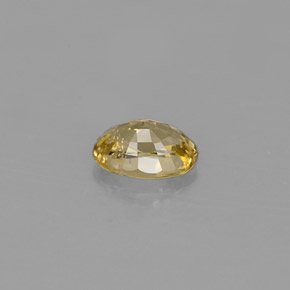 Chrysobéryl jaune naturelle coupe ovale, 0,65 ct, VVS-VS