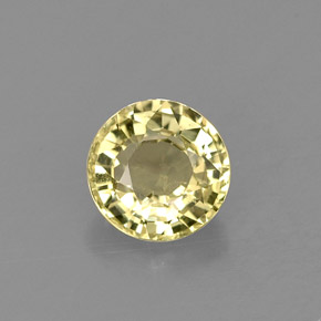 Chrysobéryl Jaune naturelle Coupe roude, 0.74 ct, VVS-VS