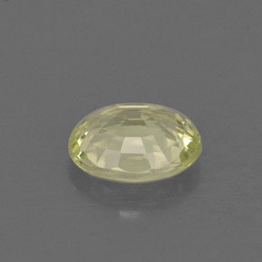 Chrysobéryl vert naturelle coupe ovale, 0,72 ct, VVS-VS