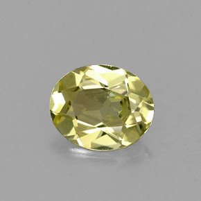 Chrysobéryl vert naturelle coupe ovale, 0,66 ct, VVS