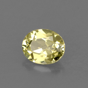 Chrysobéryl vert naturelle coupe ovale, 0,69 ct, VVS