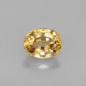 Chrysobéryl jaune naturelle coupe ovale, 0,90 ct, VVS