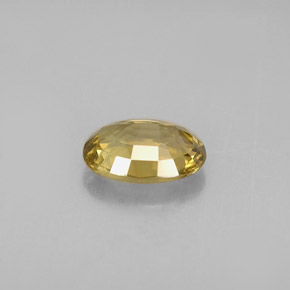 Chrysobéryl jaune naturelle coupe ovale, 0,96 ct, VVS