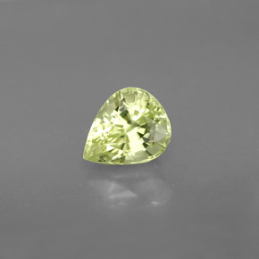 Chrysobéryl vert naturelle en forme de poire, 1,46 ct, VVS-VS