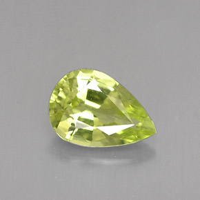 Chrysobéryl vert naturelle en forme de poire, 1,07 ct, VVS-VS