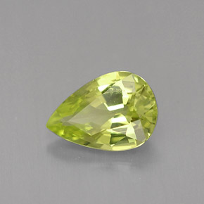 Chrysobéryl vert naturelle en forme de poire, 1,07 ct, VVS-VS