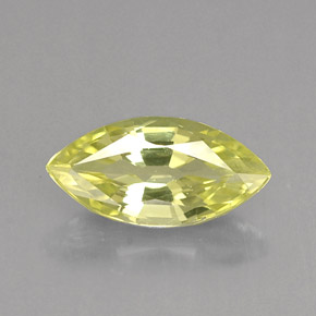 Chrysobéryl Jaune verdâtre naturelle Marquise, 1.48 ct, VVS-VS