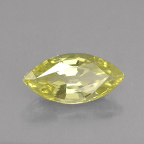 Chrysobéryl Jaune verdâtre naturelle Marquise, 1.48 ct, VVS-VS