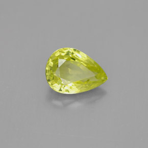Chrysobéryl jaune naturelle en forme de poire, 1,44 ct, VVS-VS