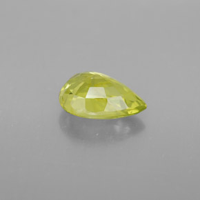 Chrysobéryl jaune naturelle en forme de poire, 1,44 ct, VVS-VS