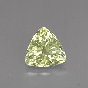Chrysobéryl vert naturelle trillion, 1,04 ct, VVS-VS