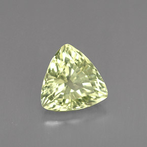 Chrysobéryl vert naturelle trillion, 1,04 ct, VVS-VS