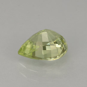 Chrysobéryl vert naturelle en forme de poire, 1,27 ct, IF