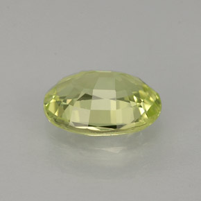 Chrysobéryl vert naturelle coupe ovale, 1,26 ct, IF