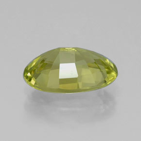 Chrysobéryl jaune naturelle coupe ovale, 1,42 ct, VVS-VS