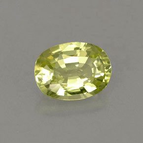 Chrysobéryl or naturelle coupe ovale, 1,40 ct, VVS-VS