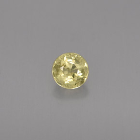 Chrysobéryl jaune naturelle coupe roude, 0,46 ct, VVS-VS