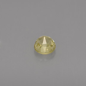 Chrysobéryl jaune naturelle coupe roude, 0,46 ct, VVS-VS