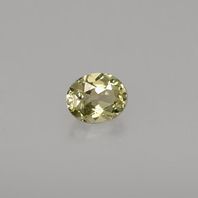 Chrysobéryl vert naturelle coupe ovale, 0,46 ct, VVS-VS