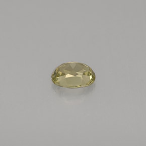 Chrysobéryl vert naturelle coupe ovale, 0,46 ct, VVS-VS