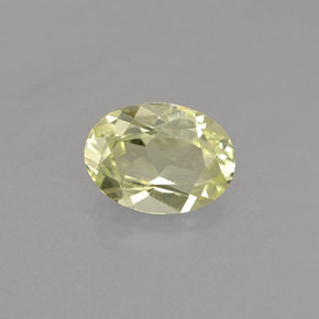 Chrysobéryl jaune naturelle coupe ovale, 0,75 ct, VVS-VS