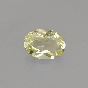 Chrysobéryl jaune naturelle coupe ovale, 0,75 ct, VVS-VS