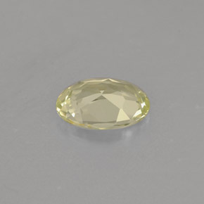 Chrysobéryl jaune naturelle coupe ovale, 0,75 ct, VVS-VS