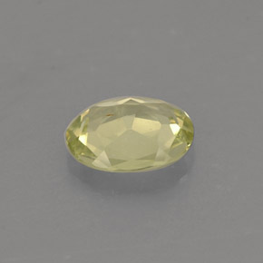 Chrysobéryl jaune naturelle coupe ovale, 0,57 ct, VVS-VS