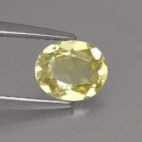 Chrysobéryl jaune naturelle coupe ovale, 0,68 ct, VS