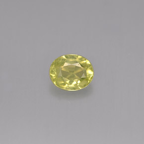 Chrysobéryl jaune naturelle coupe ovale, 0,45 ct, VS