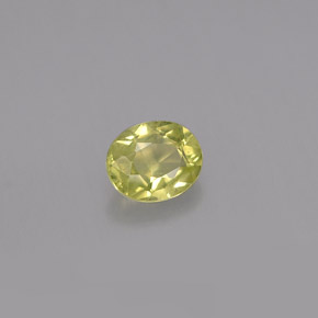 Chrysobéryl jaune naturelle coupe ovale, 0,45 ct, VS