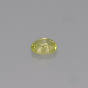 Chrysobéryl jaune naturelle coupe ovale, 0,45 ct, VS