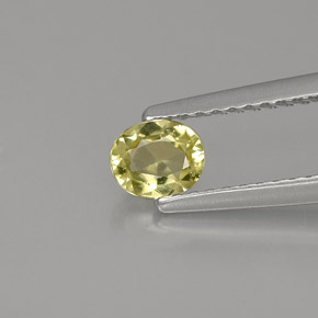 Chrysobéryl vert naturelle coupe ovale, 0,44 ct, VS