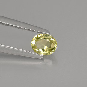 Chrysobéryl vert naturelle coupe ovale, 0,44 ct, VS