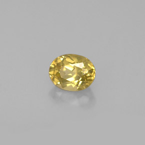 Chrysobéryl jaune naturelle coupe ovale, 0,70 ct, VVS-VS