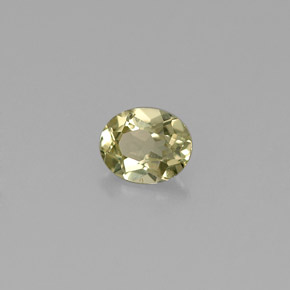 Chrysobéryl vert naturelle coupe ovale, 0,52 ct, VS
