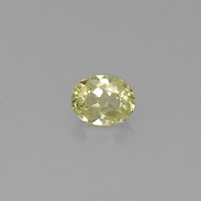 Chrysobéryl vert naturelle coupe ovale, 0,53 ct, VS